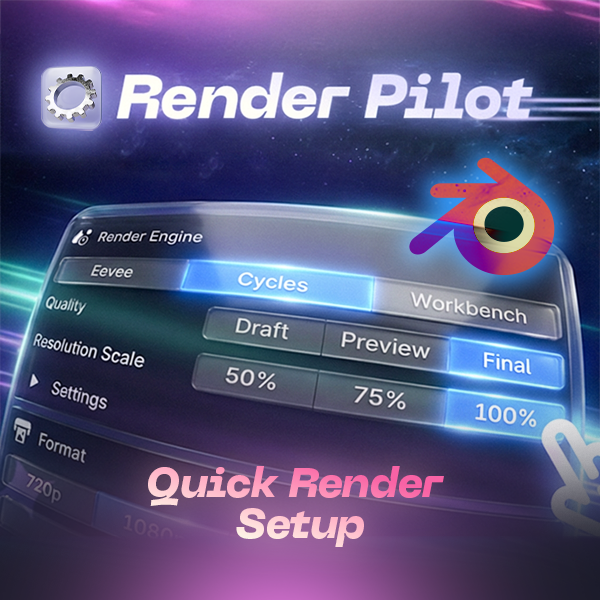 RenderPilot Blender quick render setup add-on